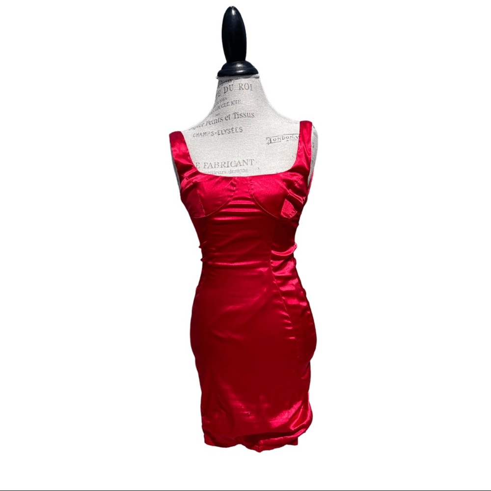 Silky Red Dress